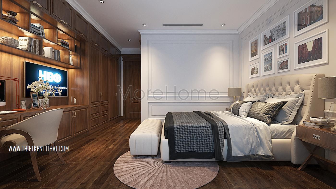 Thiết kế nội thất biệt thự hiện đại kết hợp tân cổ điển Vinhomes GreenBay